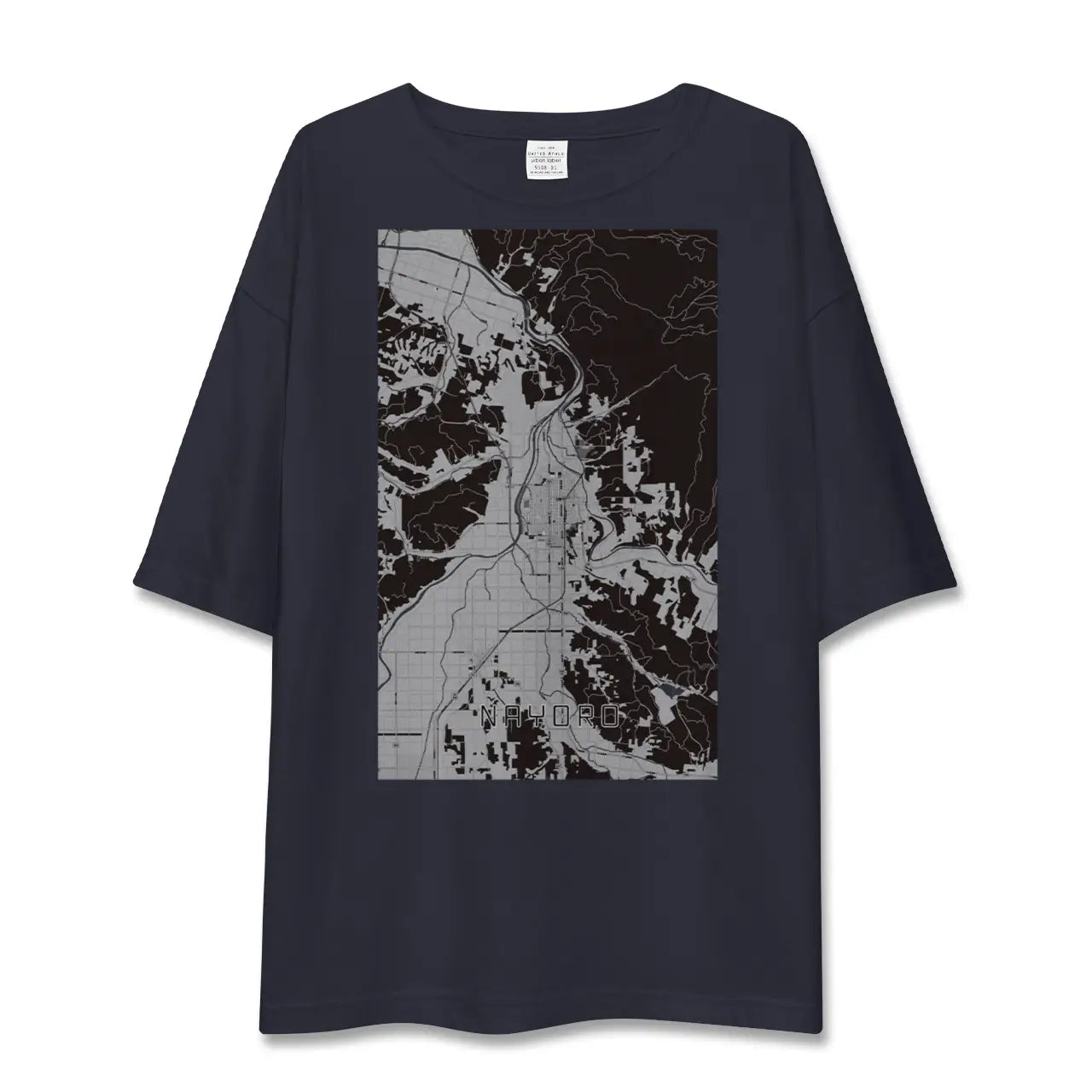 【名寄(北海道)】地図柄ビッグシルエットTシャツ