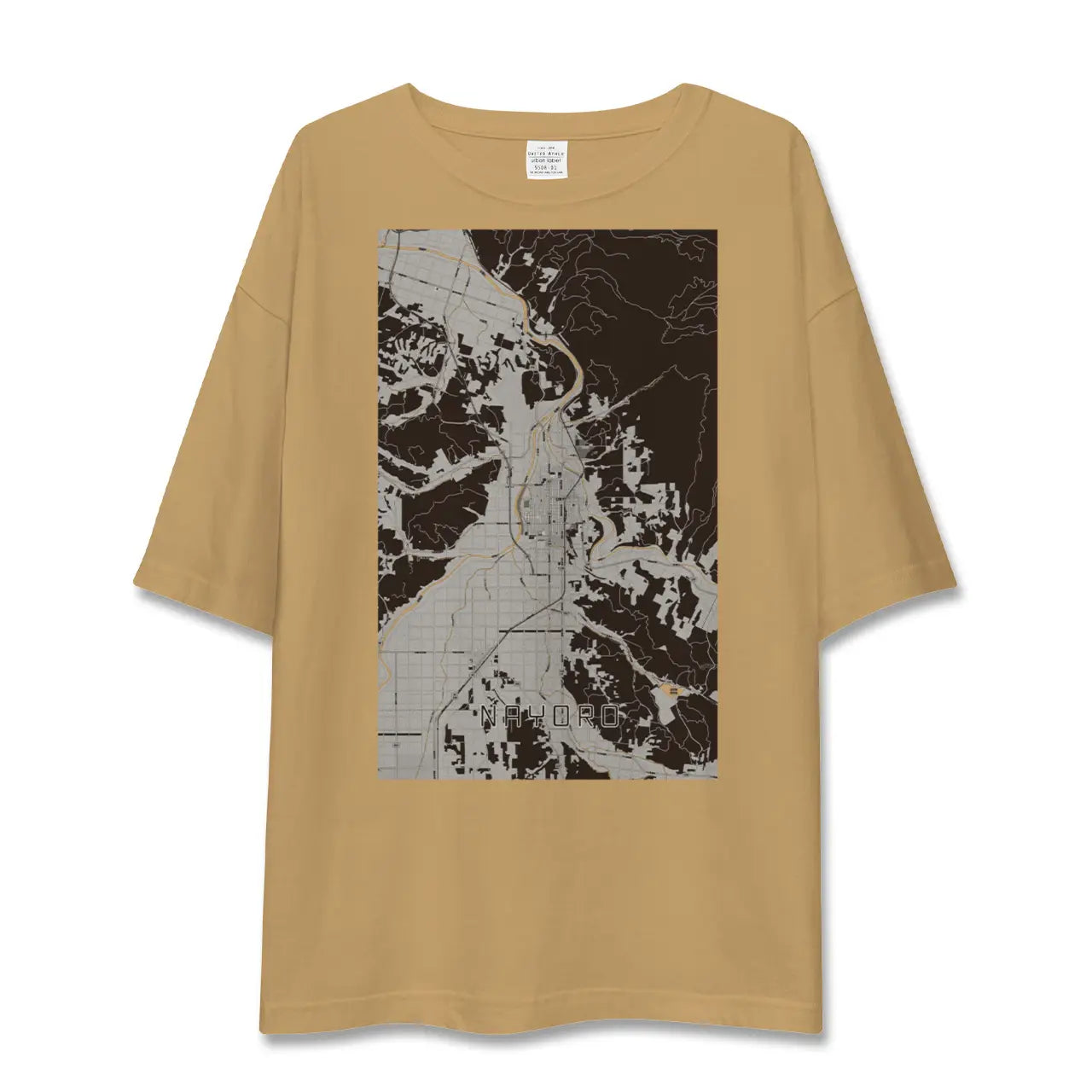 【名寄(北海道)】地図柄ビッグシルエットTシャツ