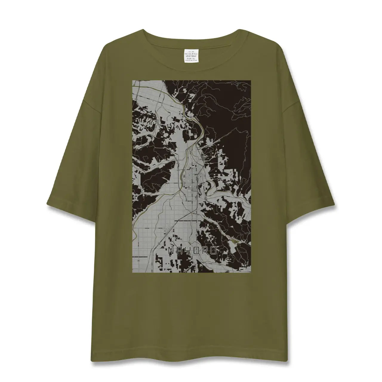【名寄(北海道)】地図柄ビッグシルエットTシャツ