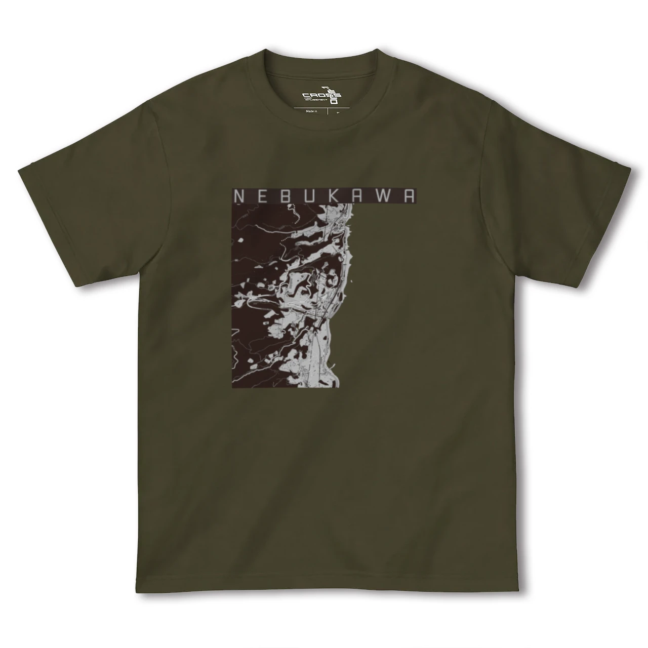 【根府川(神奈川県)】地図柄ヘビーウェイトTシャツ