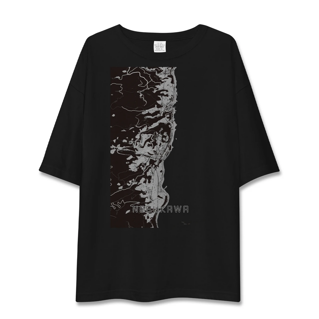 【根府川(神奈川県)】地図柄ビッグシルエットTシャツ