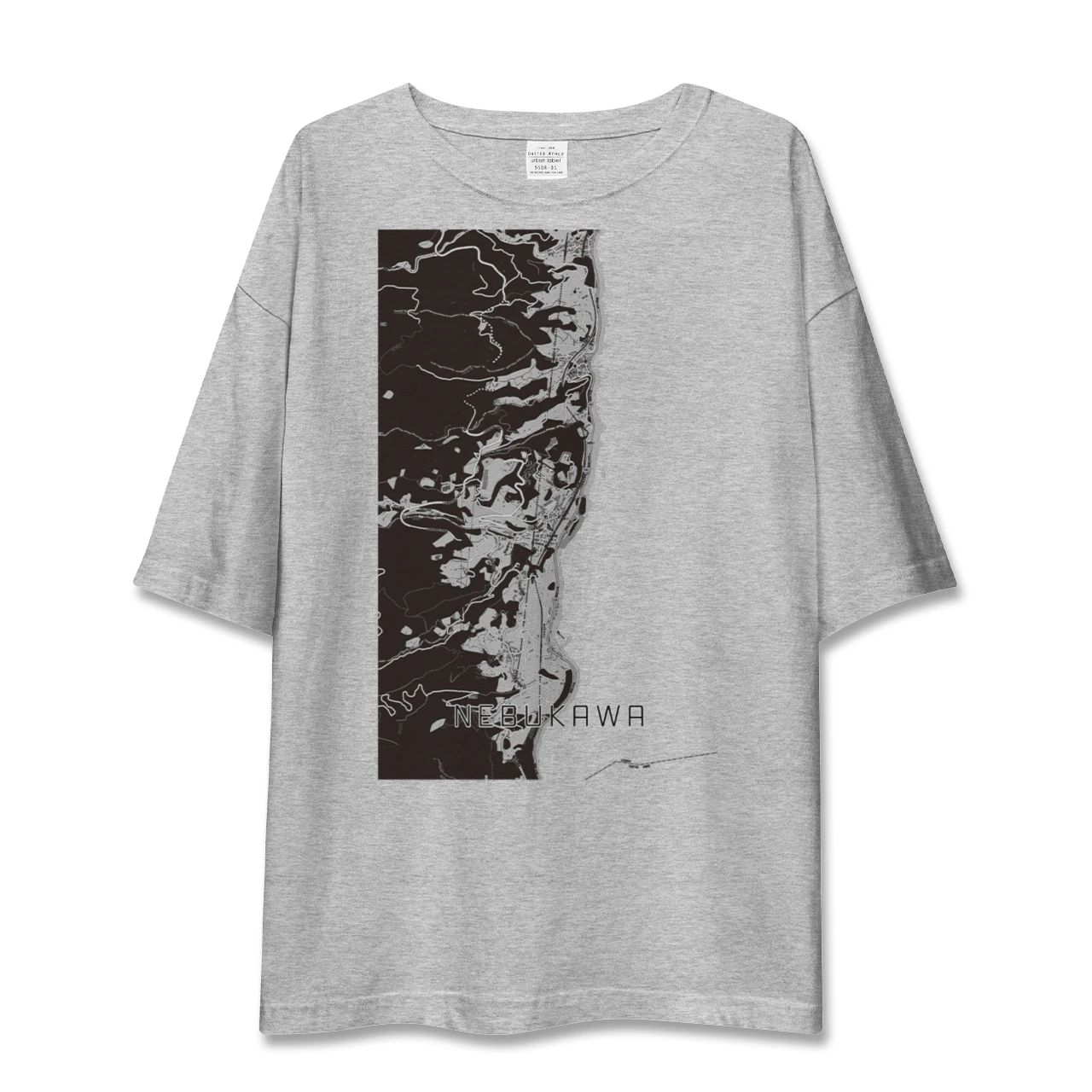 【根府川(神奈川県)】地図柄ビッグシルエットTシャツ