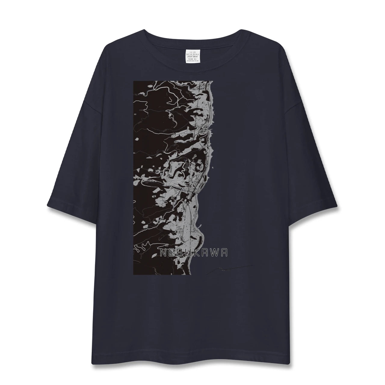 【根府川(神奈川県)】地図柄ビッグシルエットTシャツ