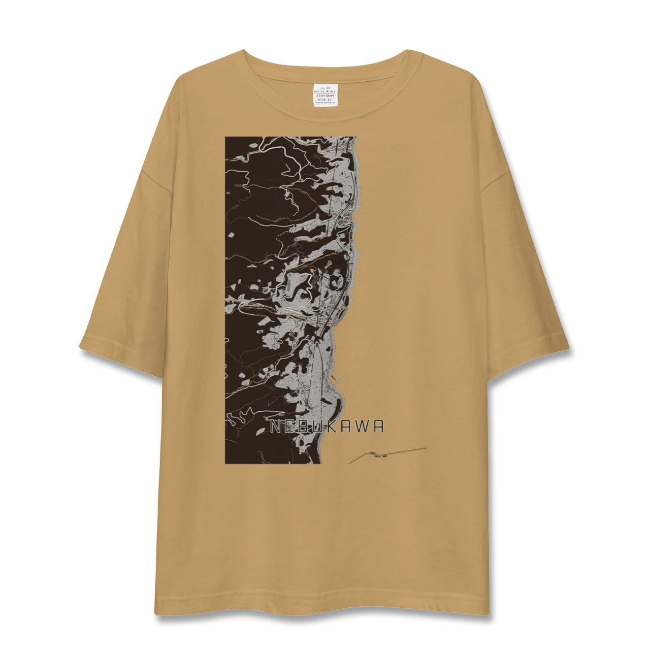 【根府川(神奈川県)】地図柄ビッグシルエットTシャツ