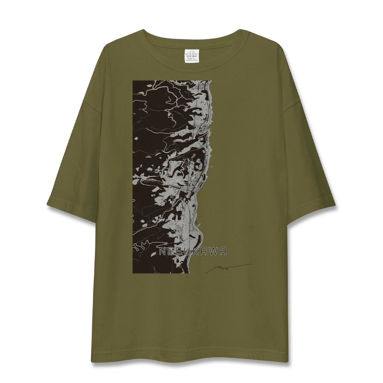 【根府川(神奈川県)】地図柄ビッグシルエットTシャツ