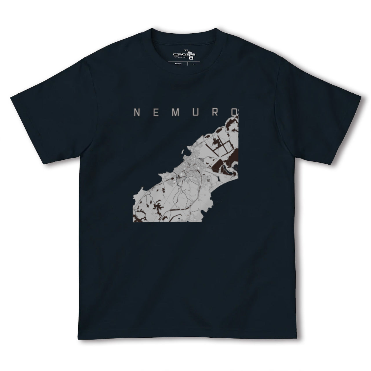 【根室(北海道)】地図柄ヘビーウェイトTシャツ