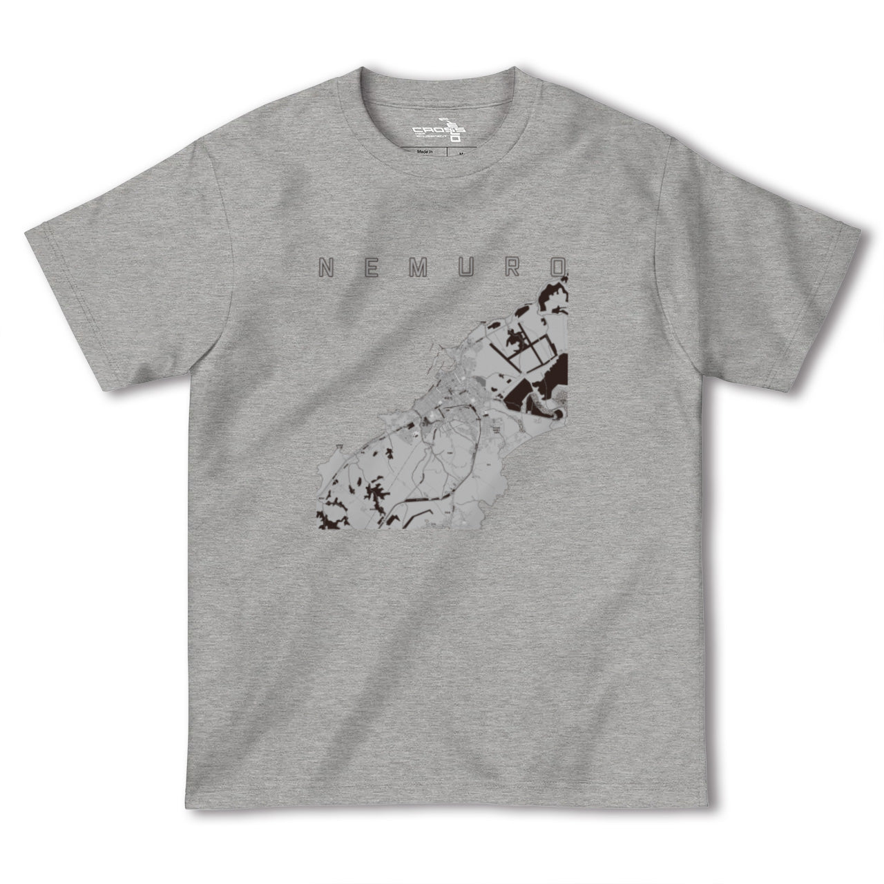 【根室(北海道)】地図柄ヘビーウェイトTシャツ