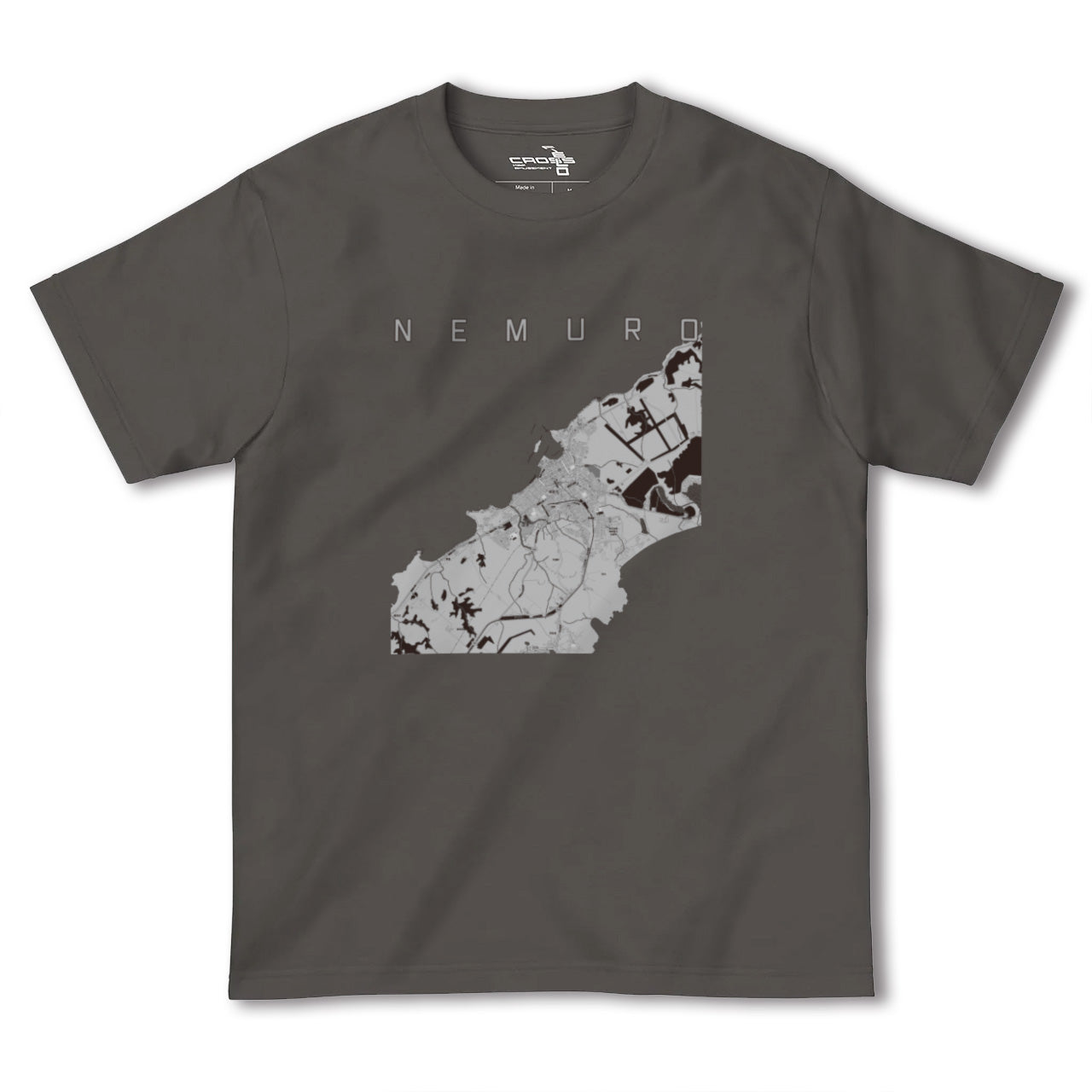 【根室(北海道)】地図柄ヘビーウェイトTシャツ