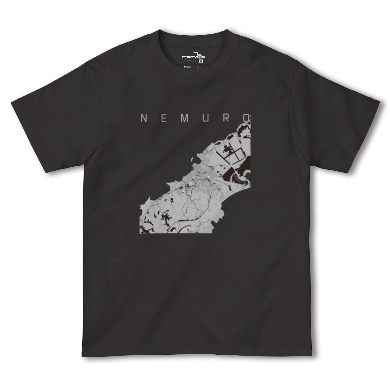 【根室(北海道)】地図柄ヘビーウェイトTシャツ