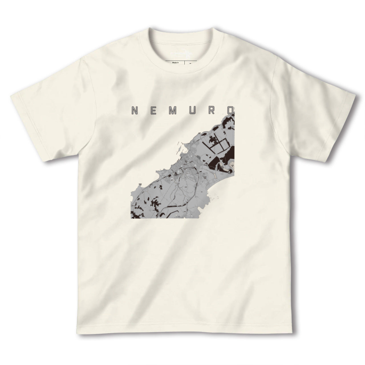 【根室(北海道)】地図柄ヘビーウェイトTシャツ