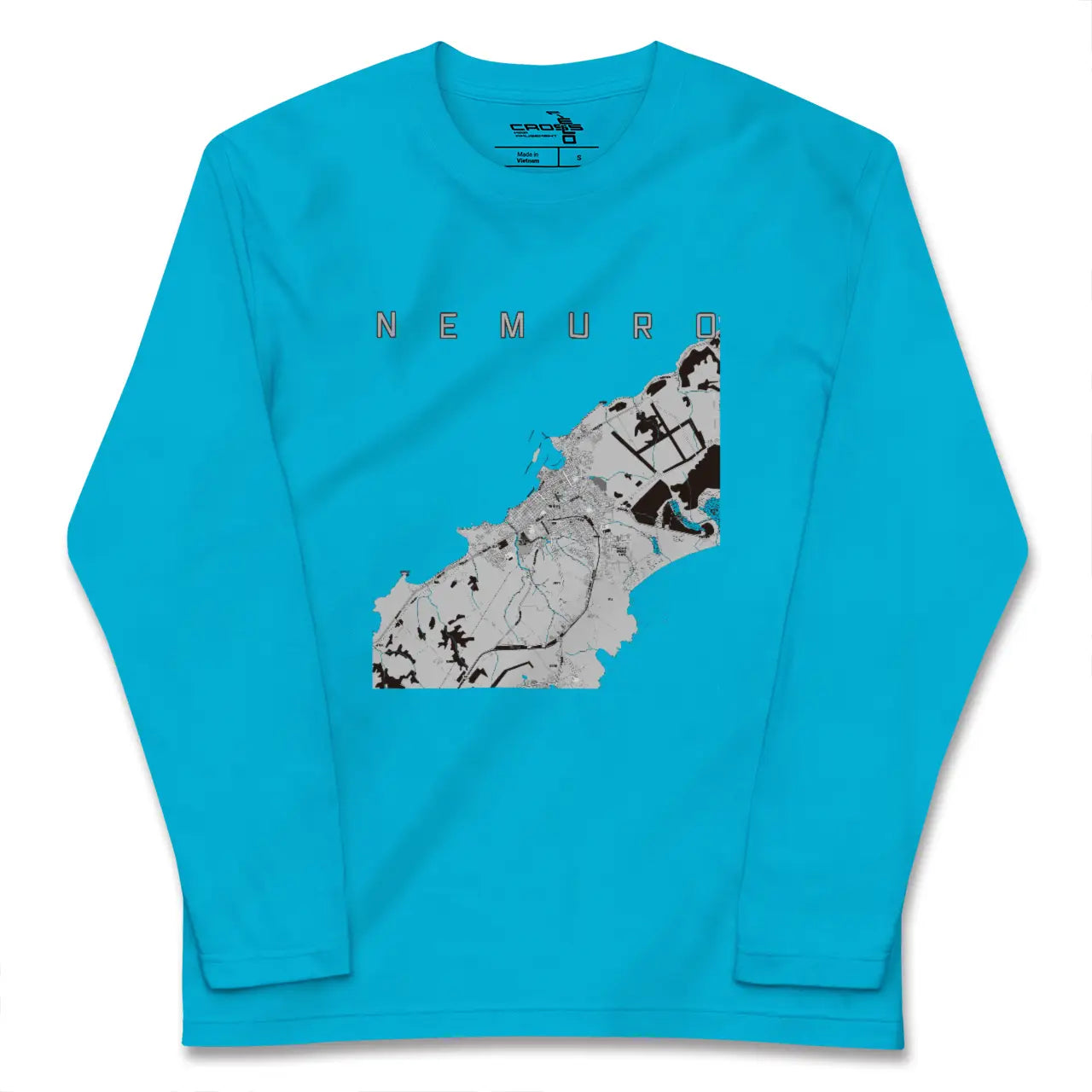 【根室(北海道)】地図柄ロングスリーブTシャツ