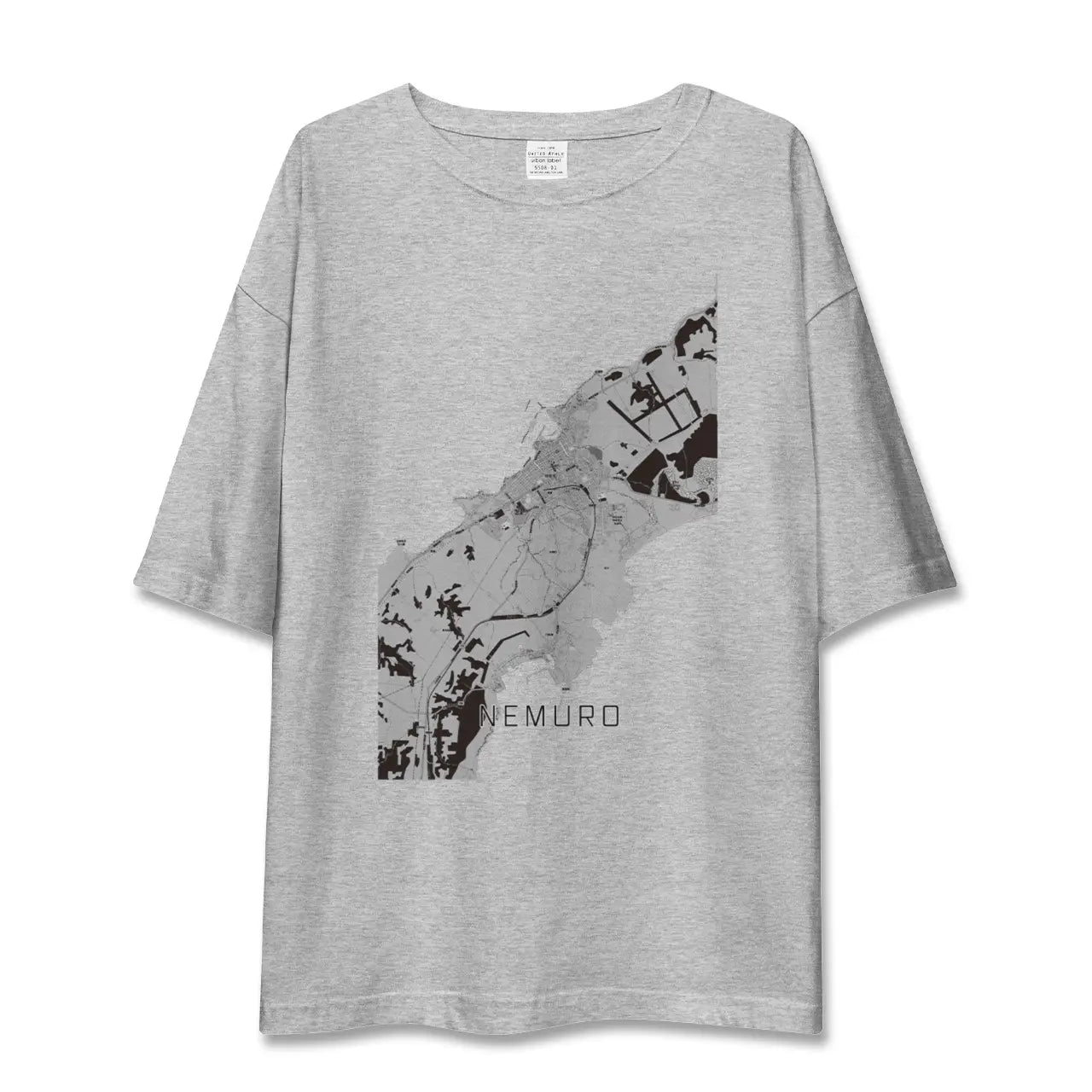 【根室(北海道)】地図柄ビッグシルエットTシャツ