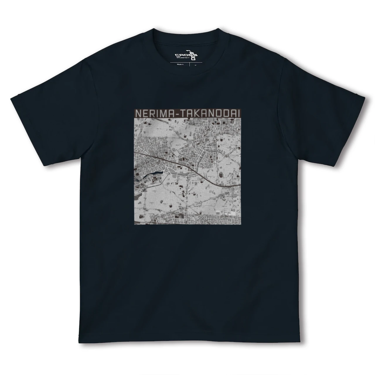 【練馬高野台(東京都)】地図柄ヘビーウェイトTシャツ