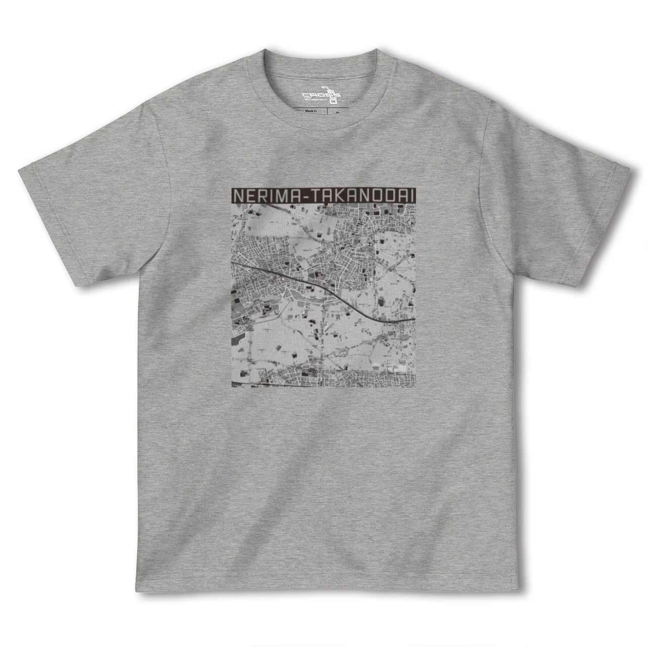 【練馬高野台(東京都)】地図柄ヘビーウェイトTシャツ