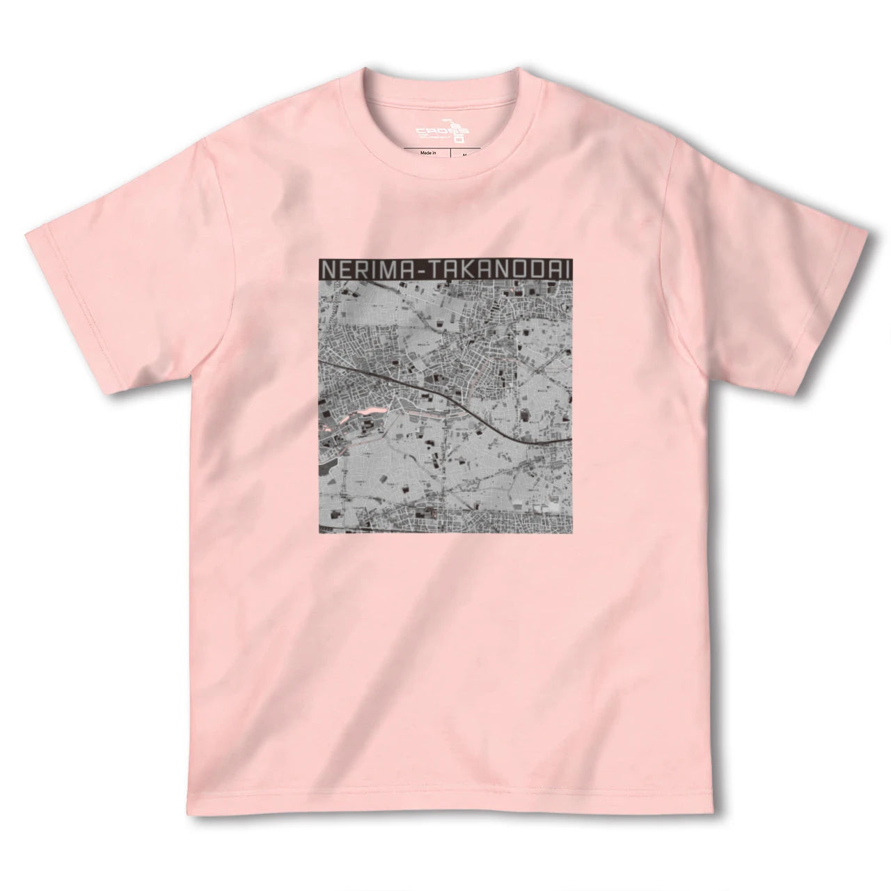 【練馬高野台(東京都)】地図柄ヘビーウェイトTシャツ