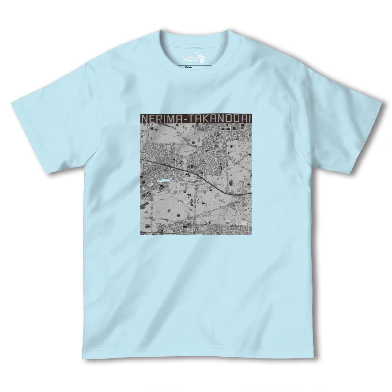 【練馬高野台(東京都)】地図柄ヘビーウェイトTシャツ