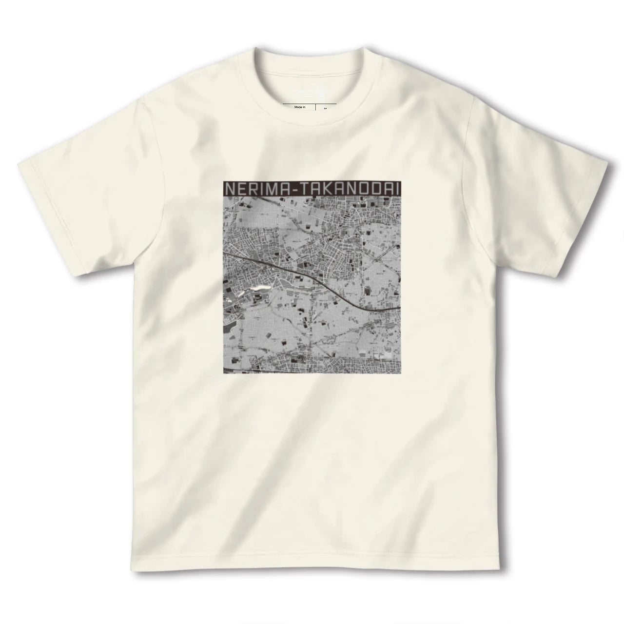 【練馬高野台(東京都)】地図柄ヘビーウェイトTシャツ