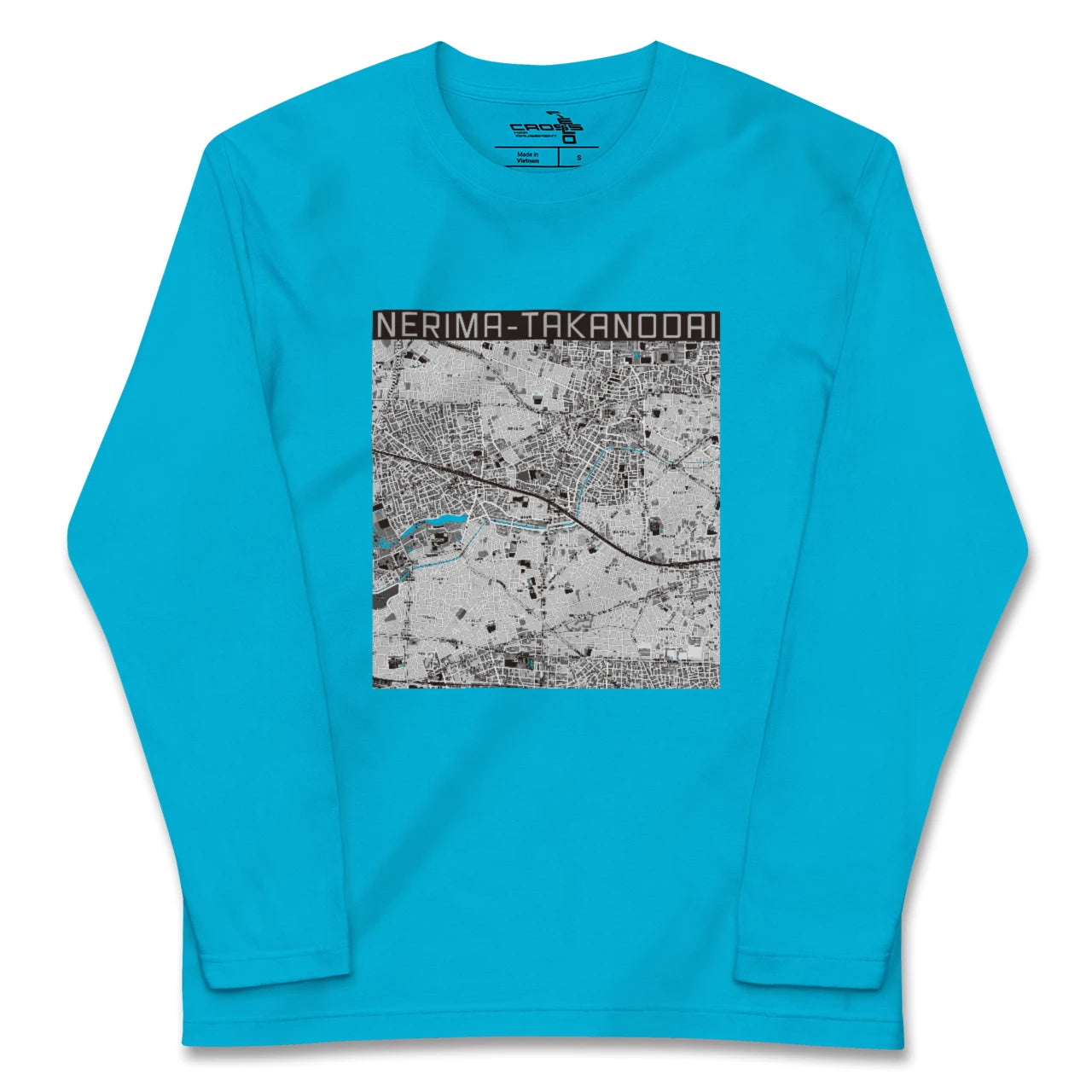 【練馬高野台(東京都)】地図柄ロングスリーブTシャツ