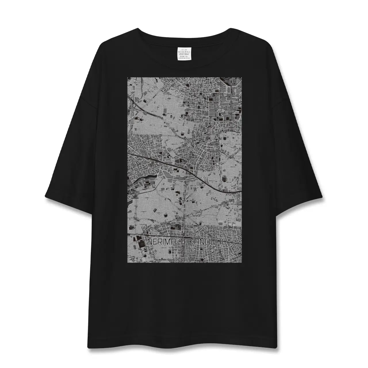 【練馬高野台(東京都)】地図柄ビッグシルエットTシャツ