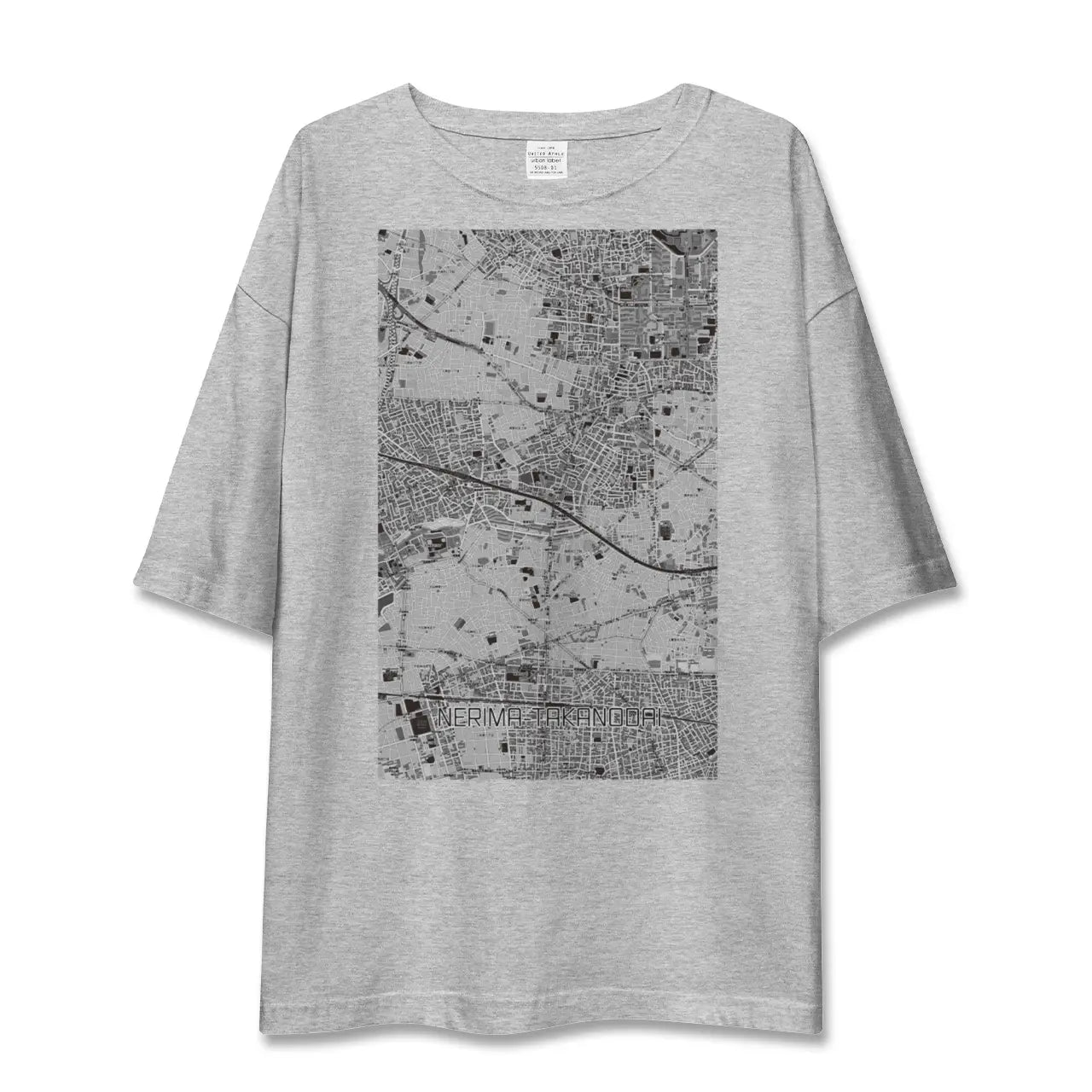 【練馬高野台(東京都)】地図柄ビッグシルエットTシャツ