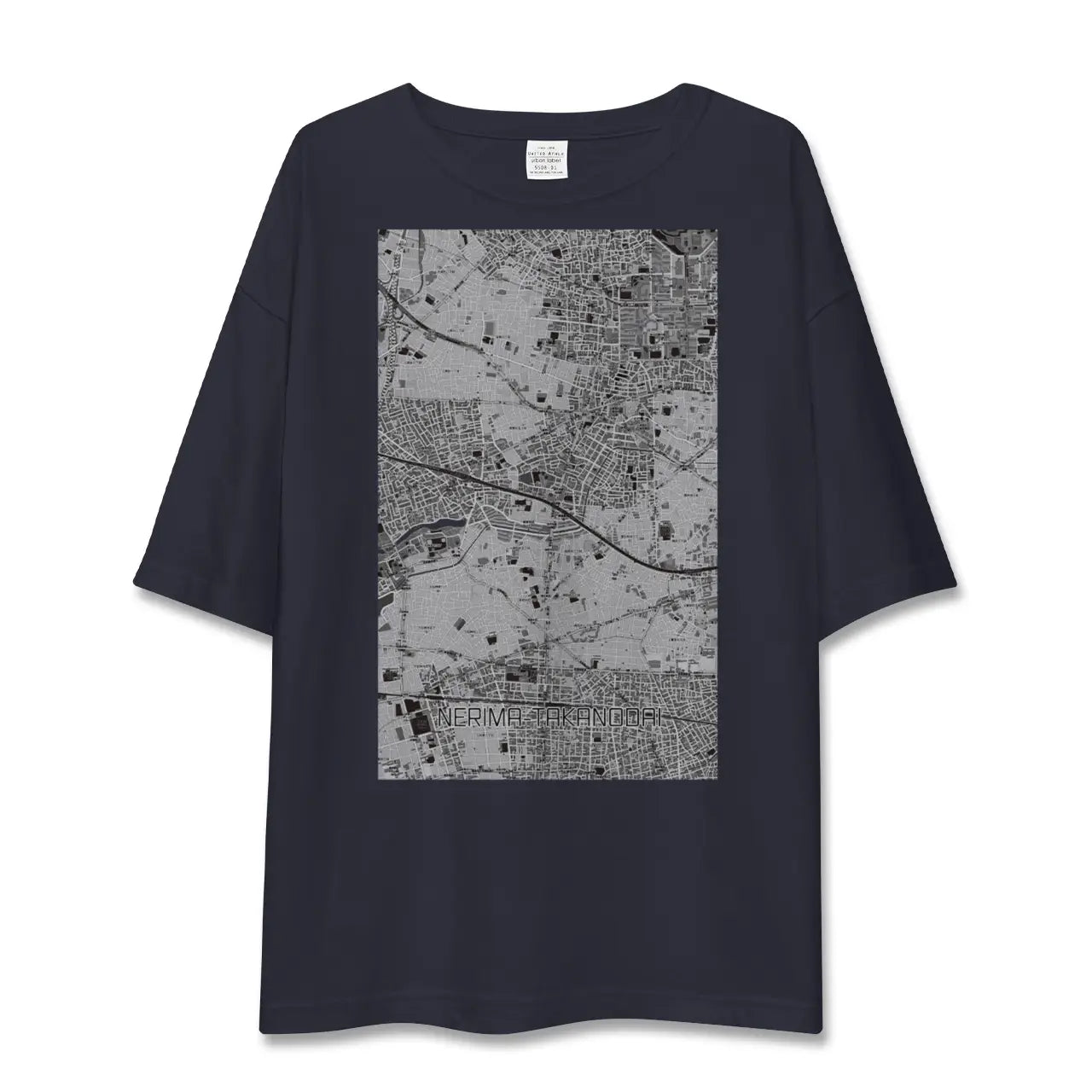 【練馬高野台(東京都)】地図柄ビッグシルエットTシャツ