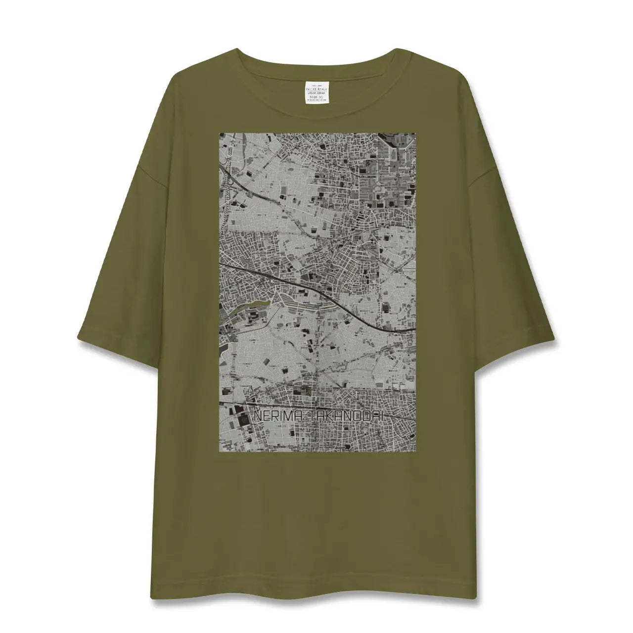 【練馬高野台(東京都)】地図柄ビッグシルエットTシャツ