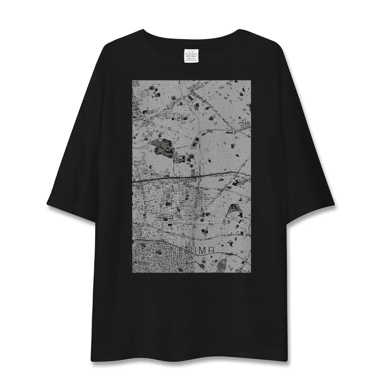 【練馬(東京都)】地図柄ビッグシルエットTシャツ