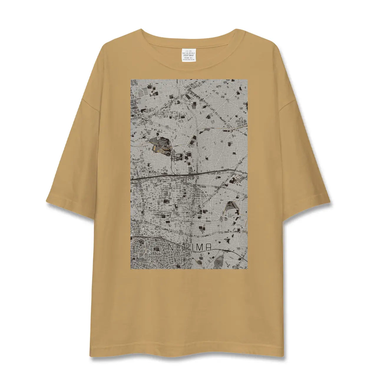【練馬(東京都)】地図柄ビッグシルエットTシャツ