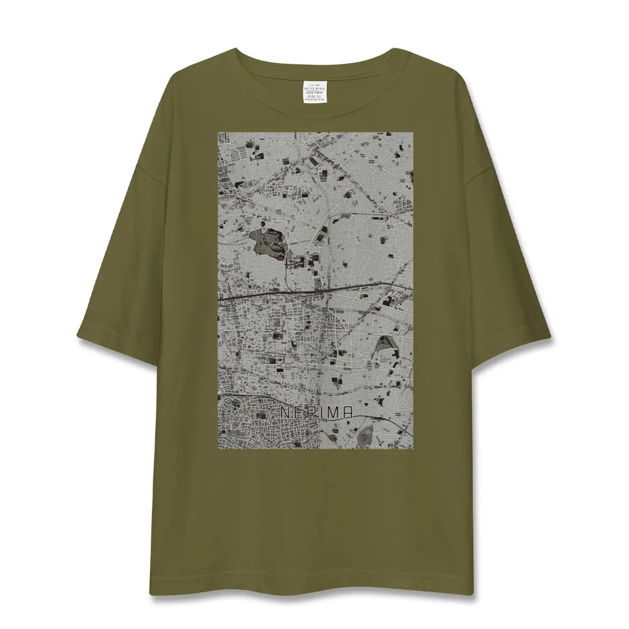 【練馬(東京都)】地図柄ビッグシルエットTシャツ
