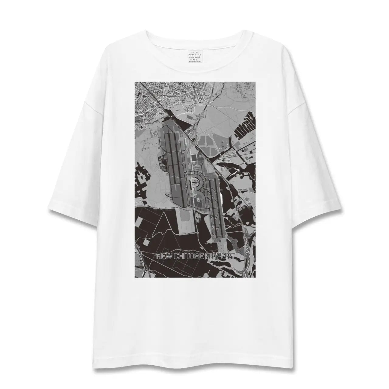 【新千歳空港(北海道)】地図柄ビッグシルエットTシャツ