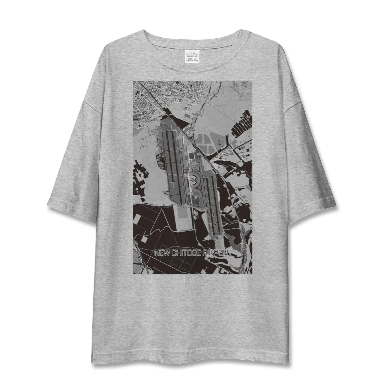 【新千歳空港(北海道)】地図柄ビッグシルエットTシャツ