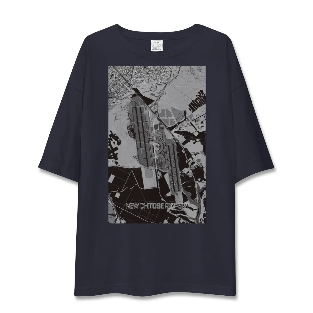 【新千歳空港(北海道)】地図柄ビッグシルエットTシャツ