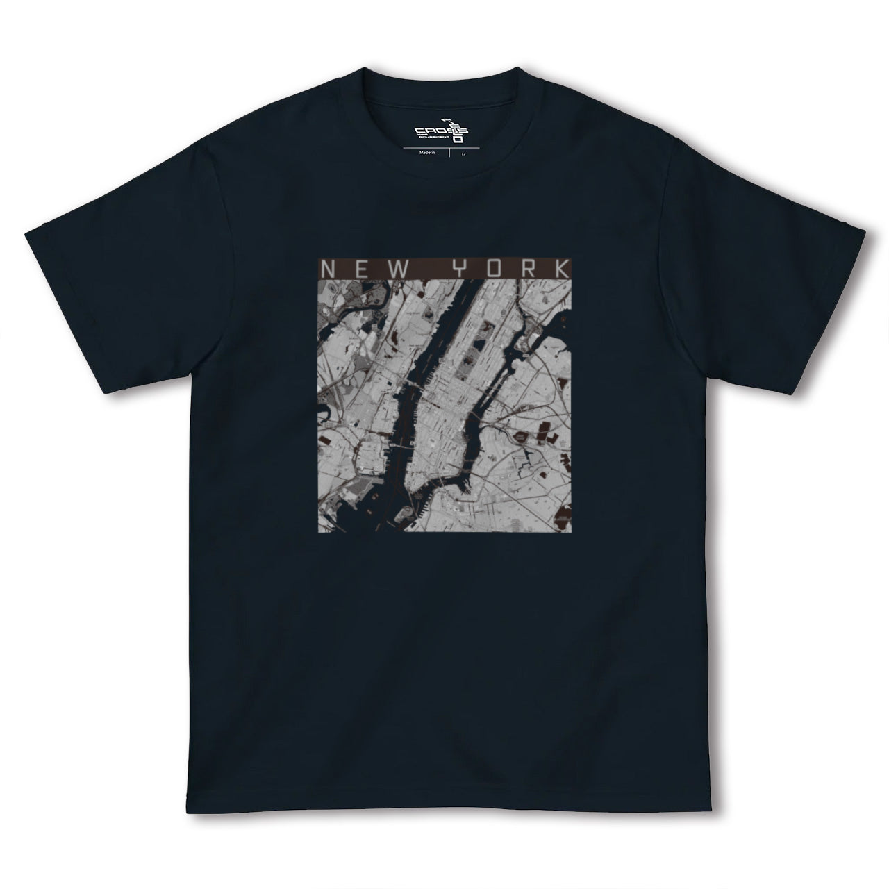 【ニューヨーク(アメリカ)】地図柄ヘビーウェイトTシャツ