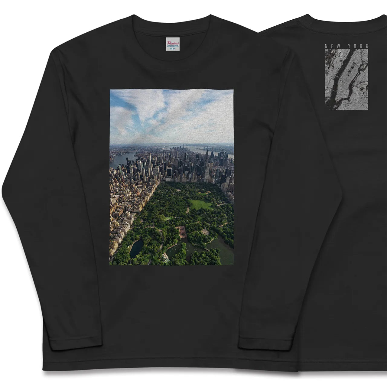 【ニューヨーク(アメリカ)】Map World ロングスリーブTシャツ