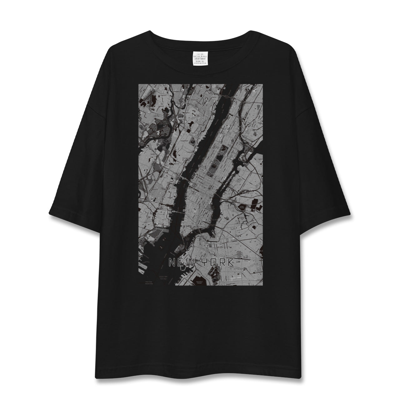 【ニューヨーク(アメリカ)】地図柄ビッグシルエットTシャツ