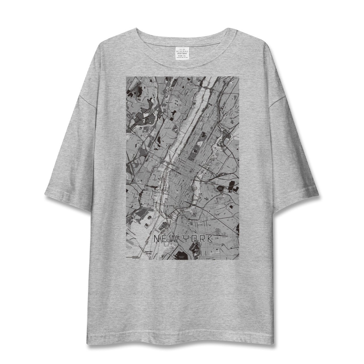 【ニューヨーク(アメリカ)】地図柄ビッグシルエットTシャツ