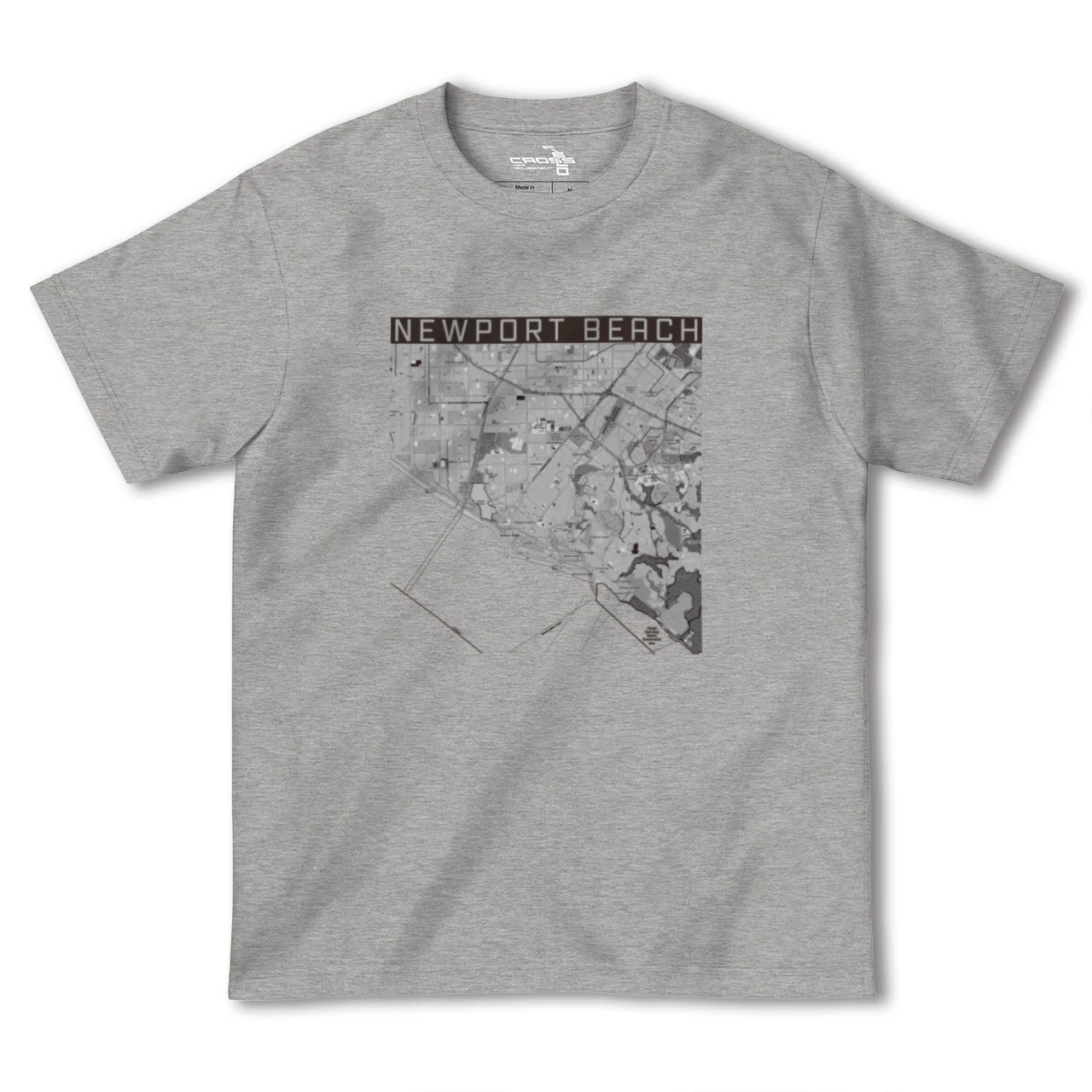 【ニューポートビーチ(アメリカ)】地図柄ヘビーウェイトTシャツ