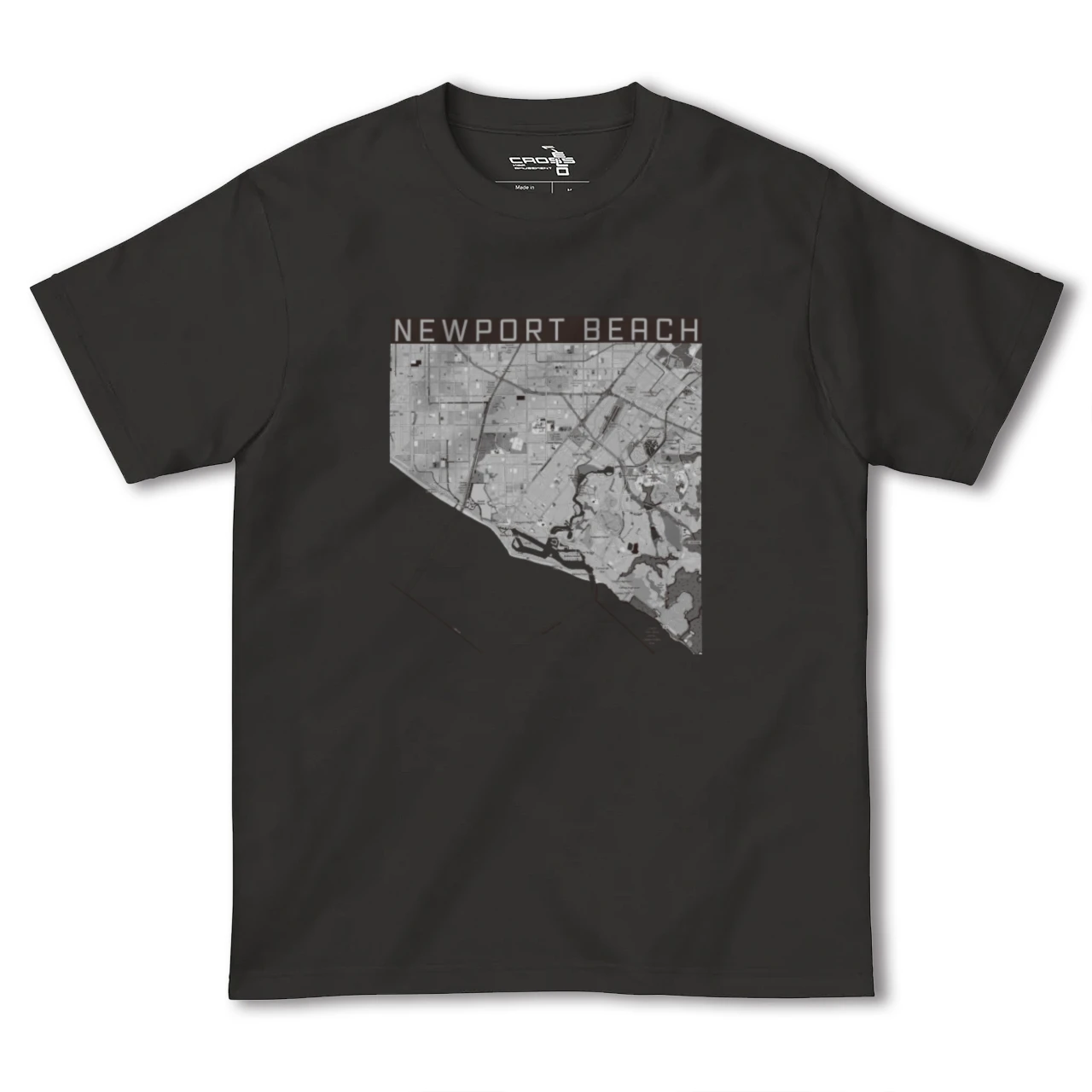 【ニューポートビーチ(アメリカ)】地図柄ヘビーウェイトTシャツ
