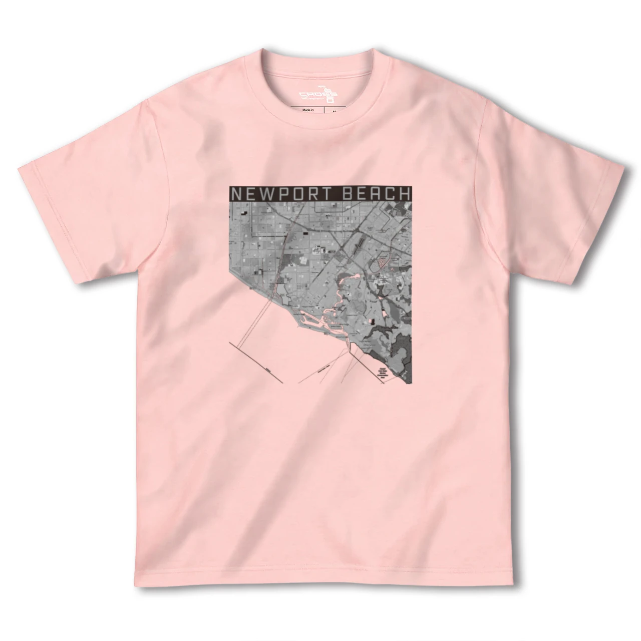 【ニューポートビーチ(アメリカ)】地図柄ヘビーウェイトTシャツ