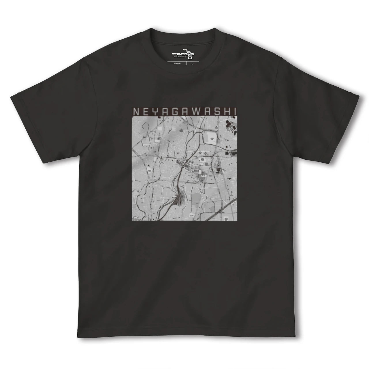 【寝屋川市(大阪府)】地図柄ヘビーウェイトTシャツ