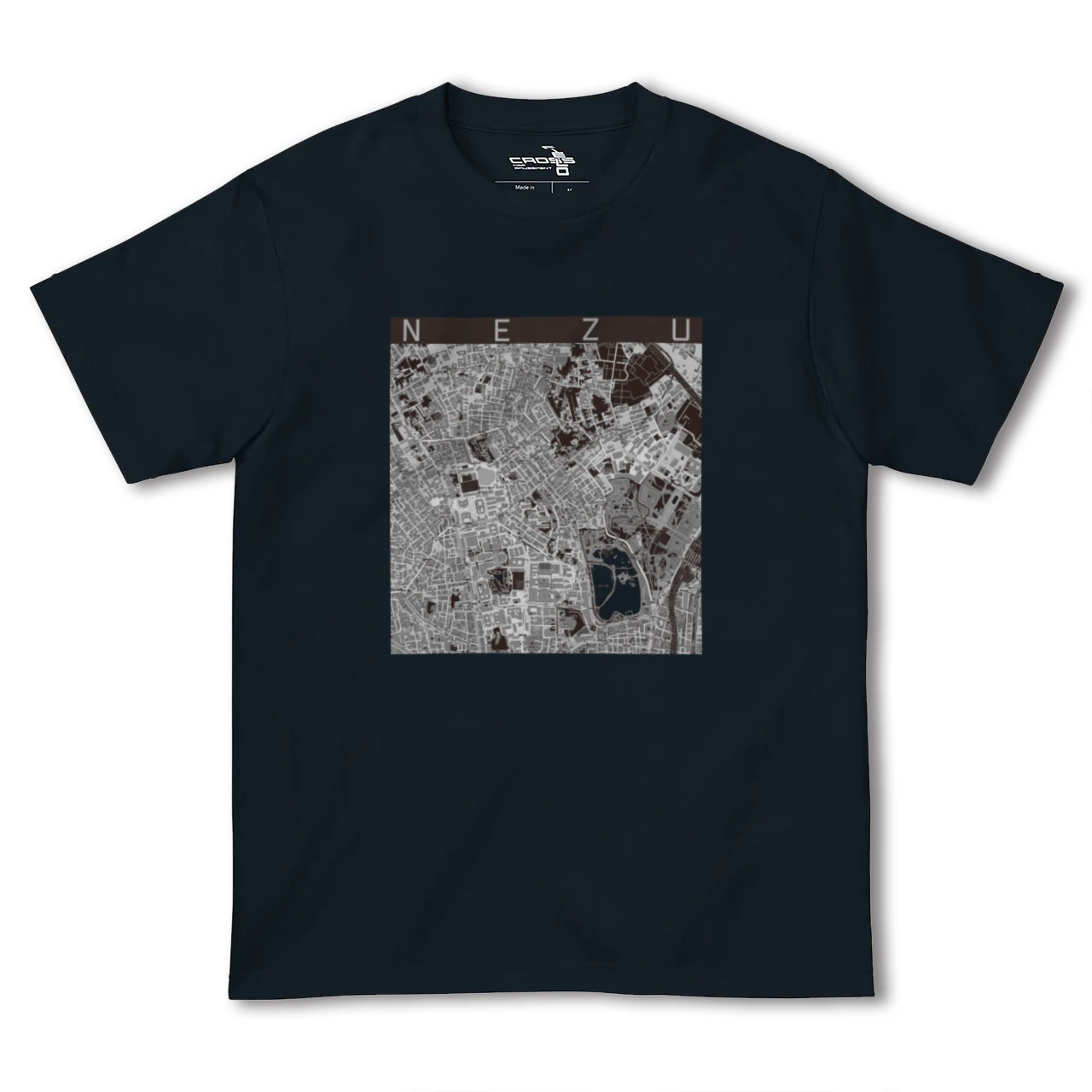 【根津(東京都)】地図柄ヘビーウェイトTシャツ