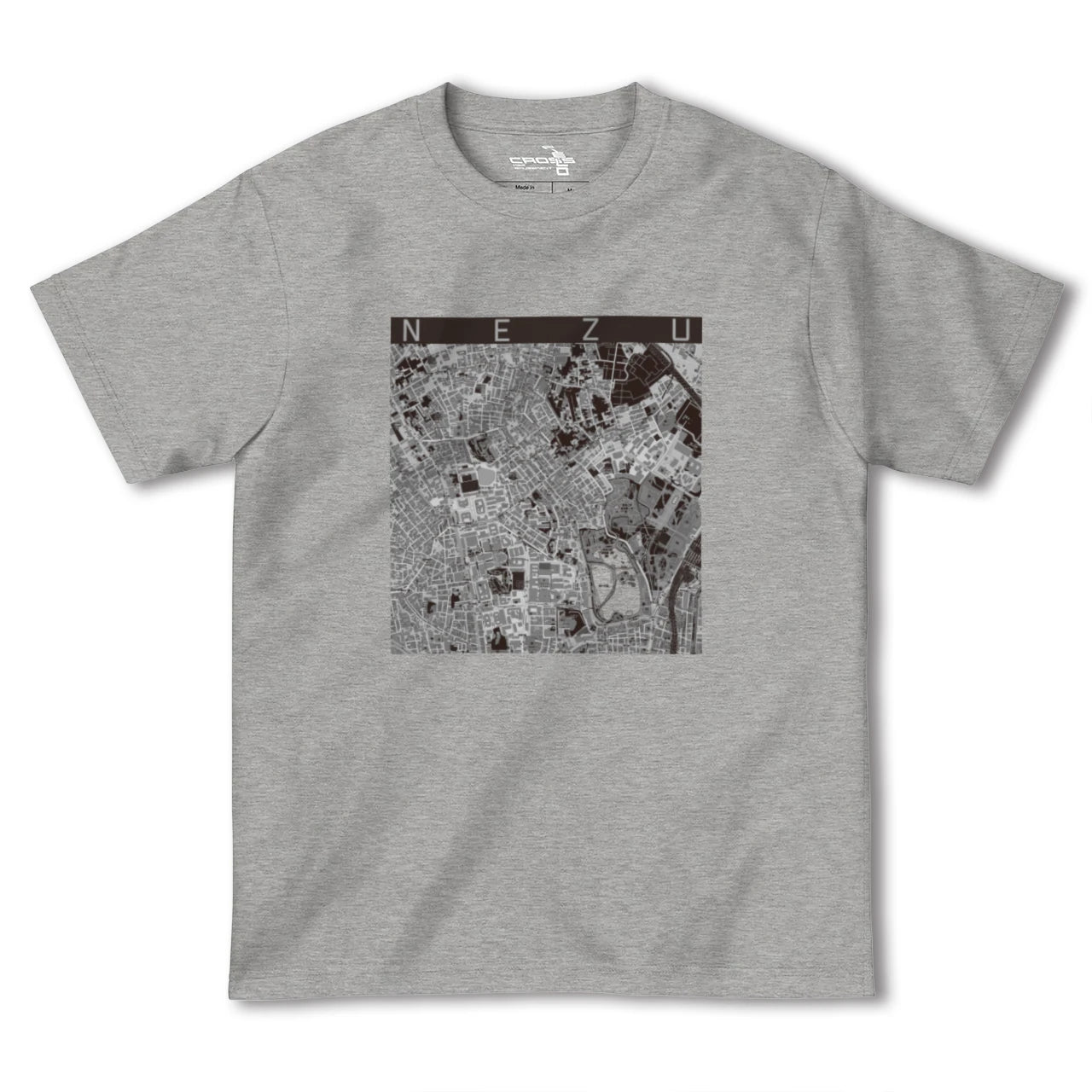 【根津(東京都)】地図柄ヘビーウェイトTシャツ