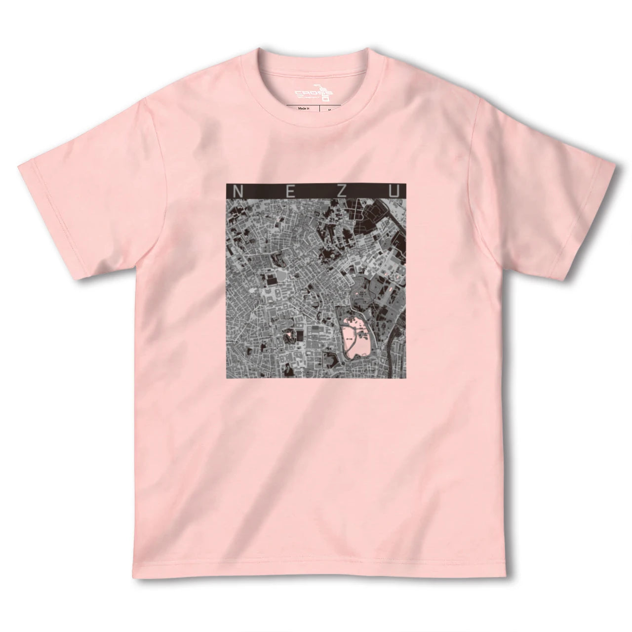 【根津(東京都)】地図柄ヘビーウェイトTシャツ