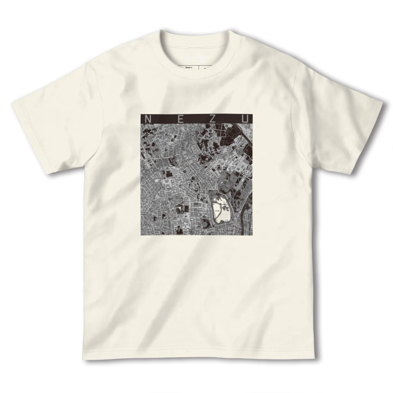 【根津(東京都)】地図柄ヘビーウェイトTシャツ