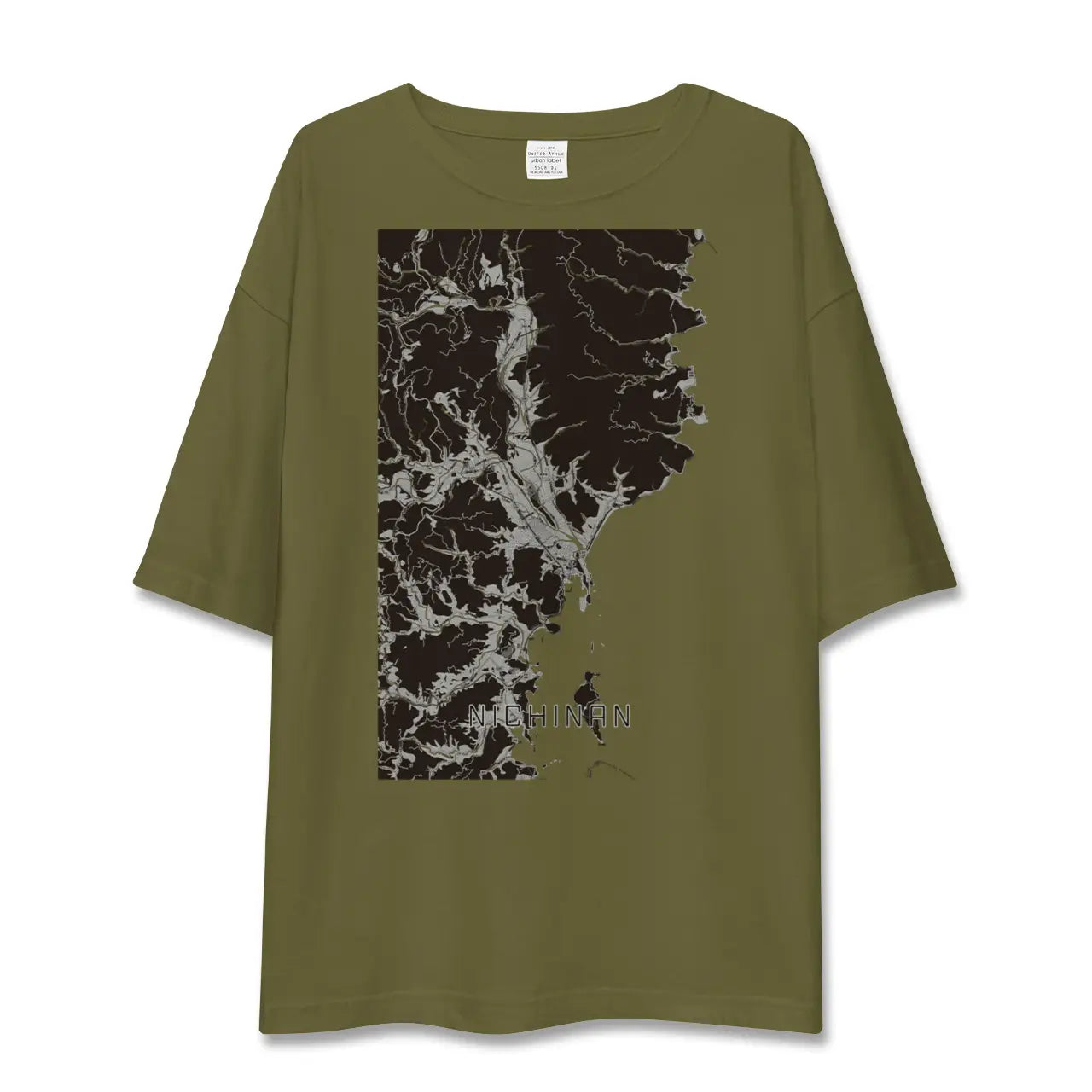 【日南(宮崎県)】地図柄ビッグシルエットTシャツ
