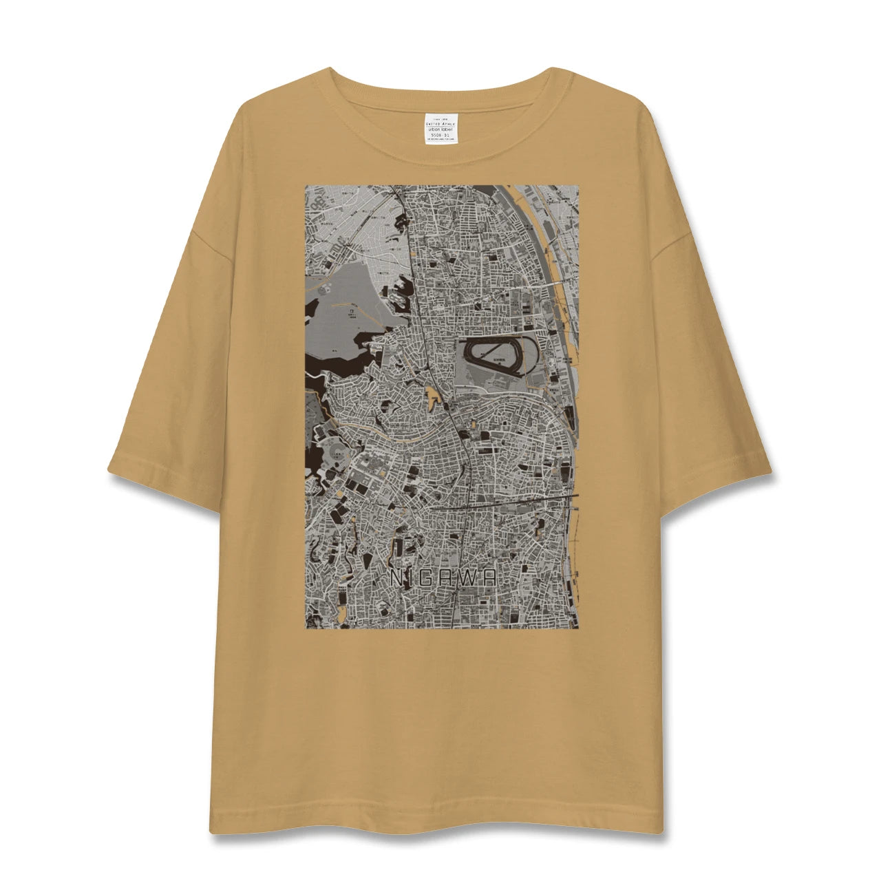 【仁川(兵庫県)】地図柄ビッグシルエットTシャツ