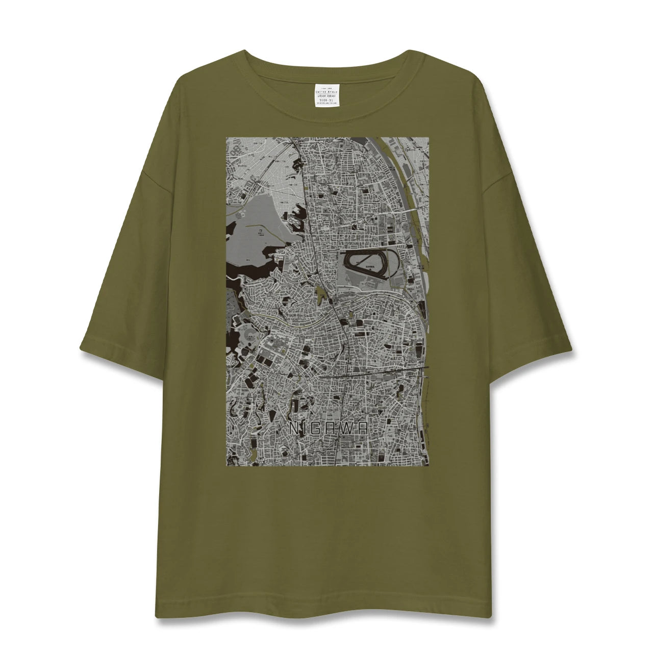【仁川(兵庫県)】地図柄ビッグシルエットTシャツ