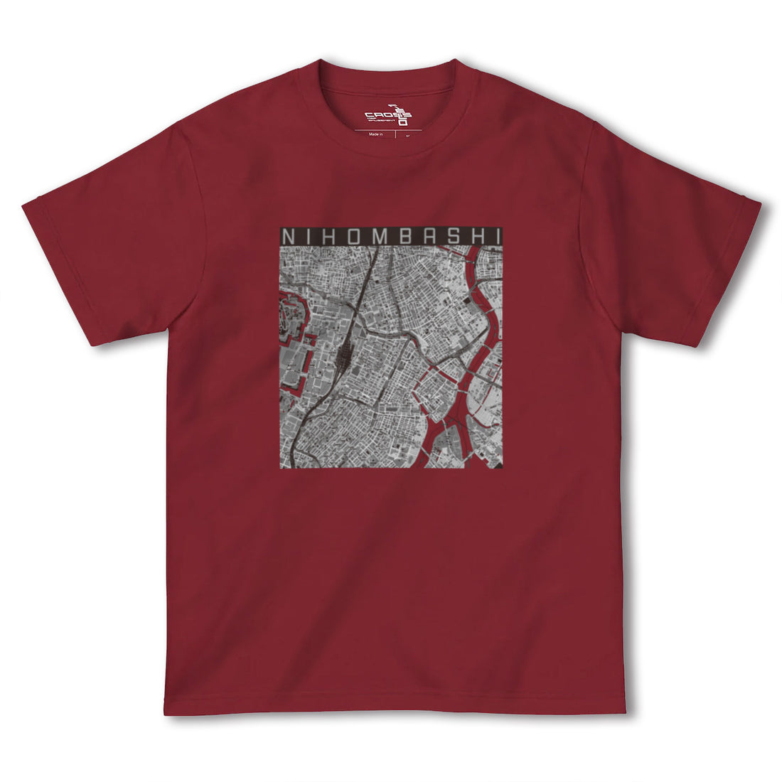 【日本橋(東京都)】地図柄ヘビーウェイトTシャツ