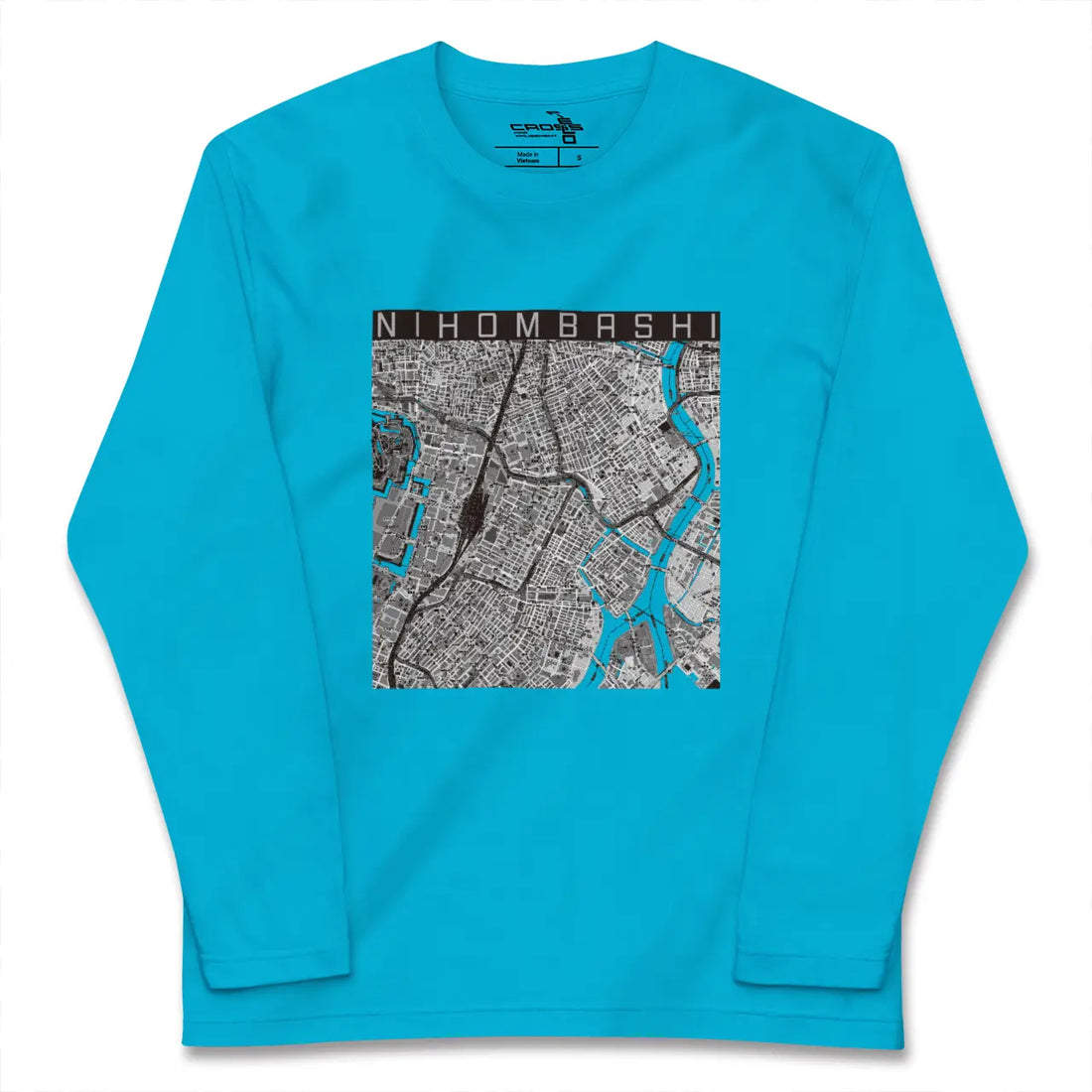 【日本橋(東京都)】地図柄ロングスリーブTシャツ