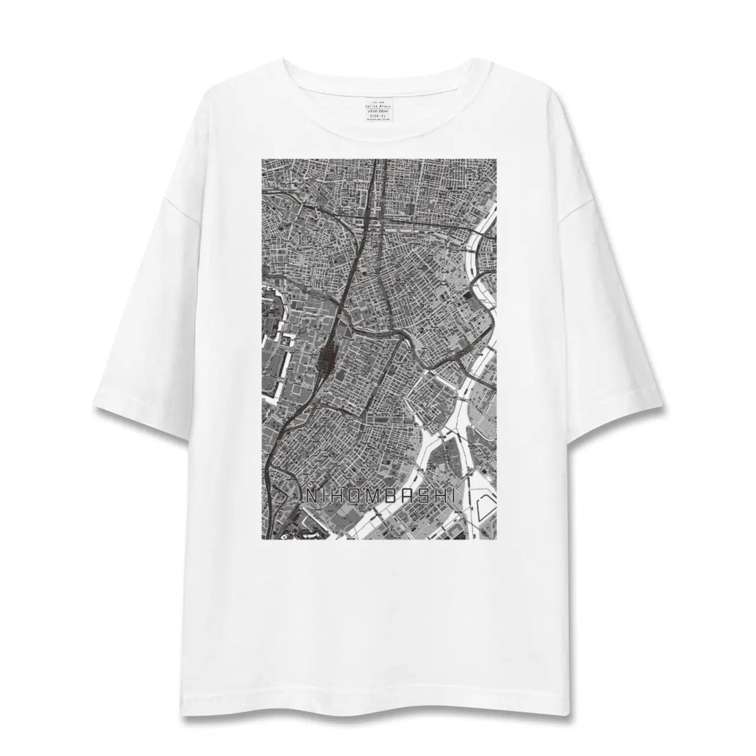 【日本橋(東京都)】地図柄ビッグシルエットTシャツ
